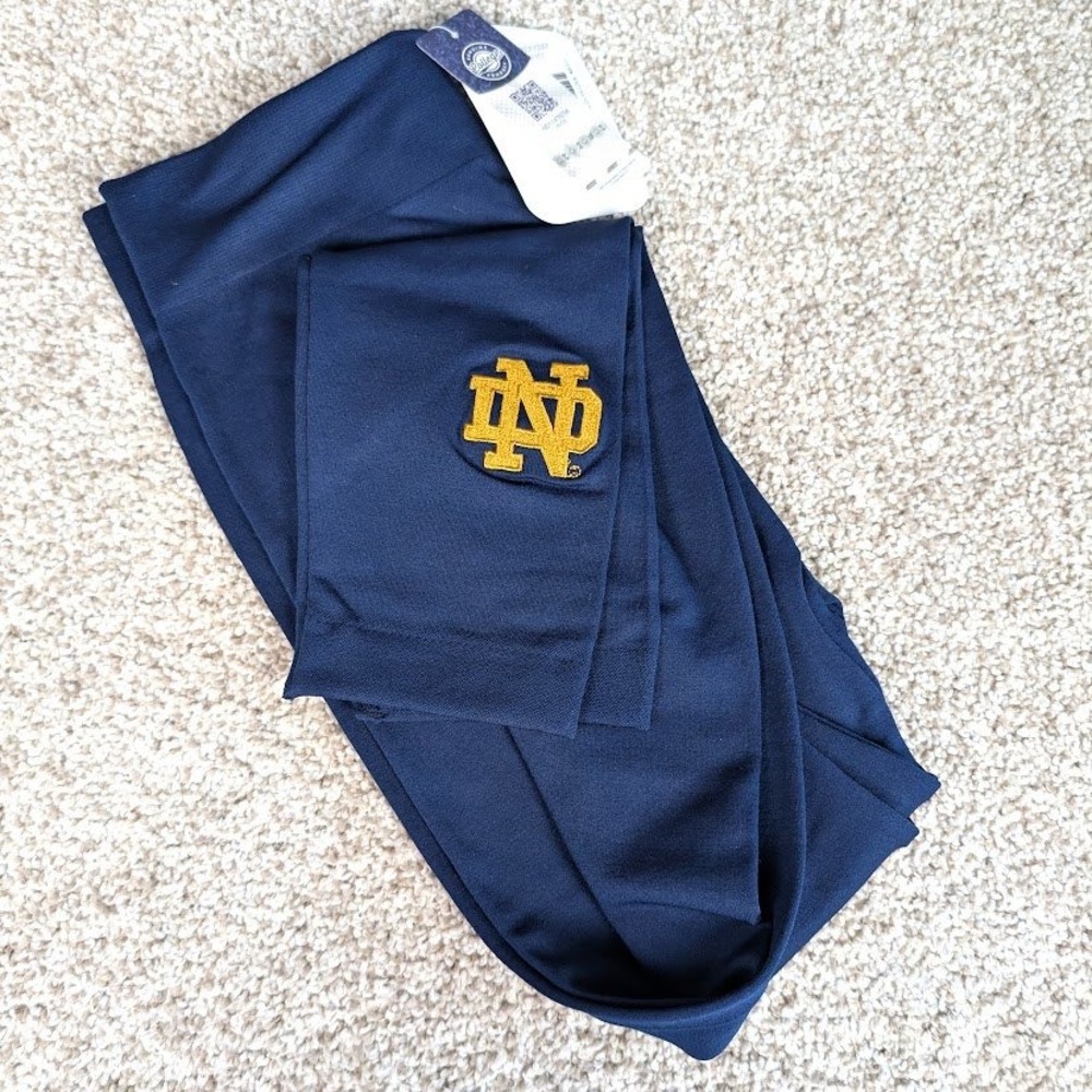 ZooZatz Leggings Notre Dame Fighting Irish ND Gold Logo Athletic Yoga S/M